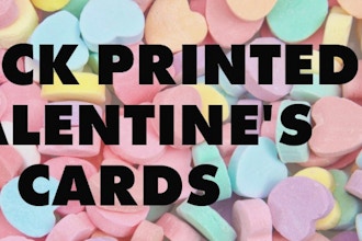 Block Printed Valentine's Cards @ Winemak’her Bar